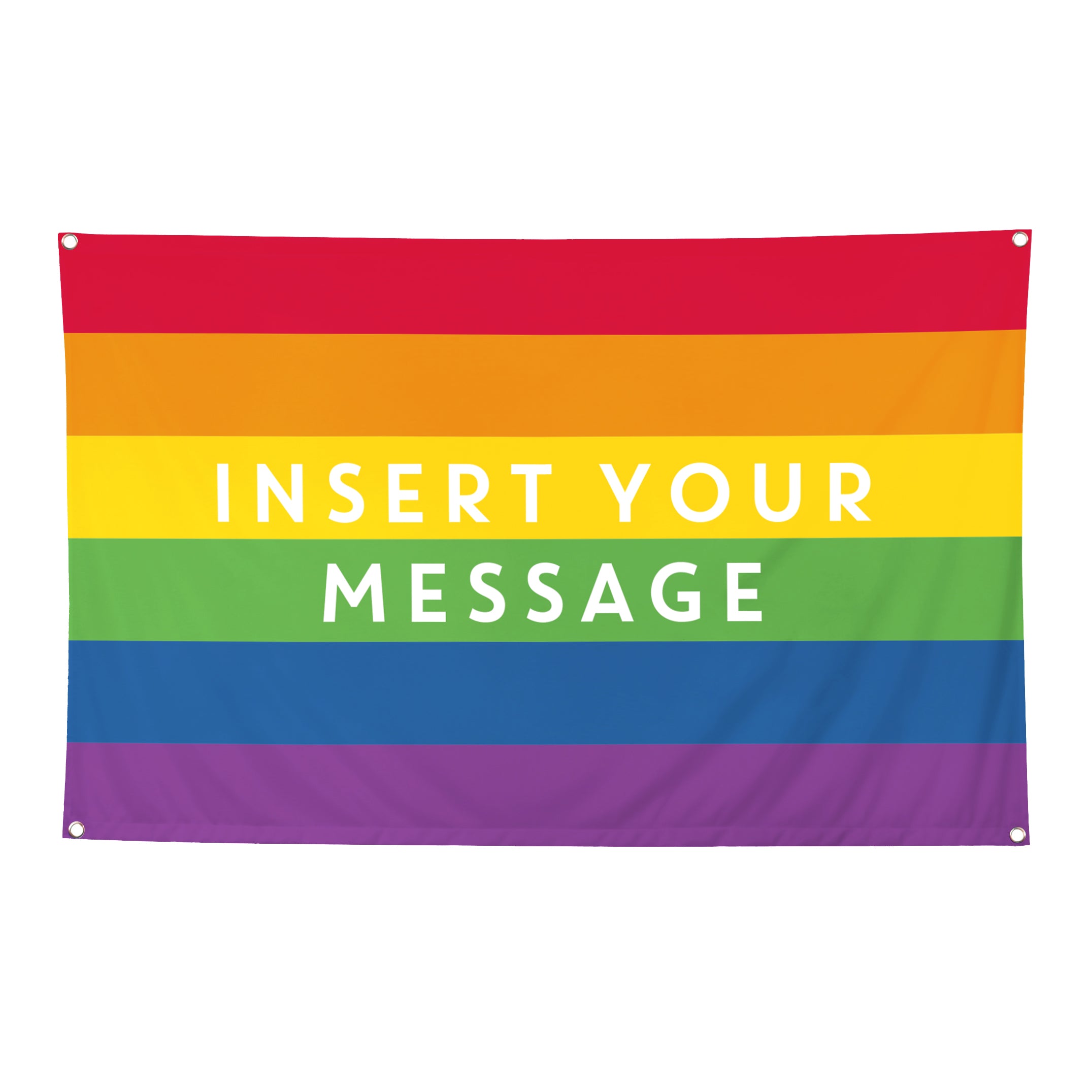 Personalised Pride Flag - Rainbow