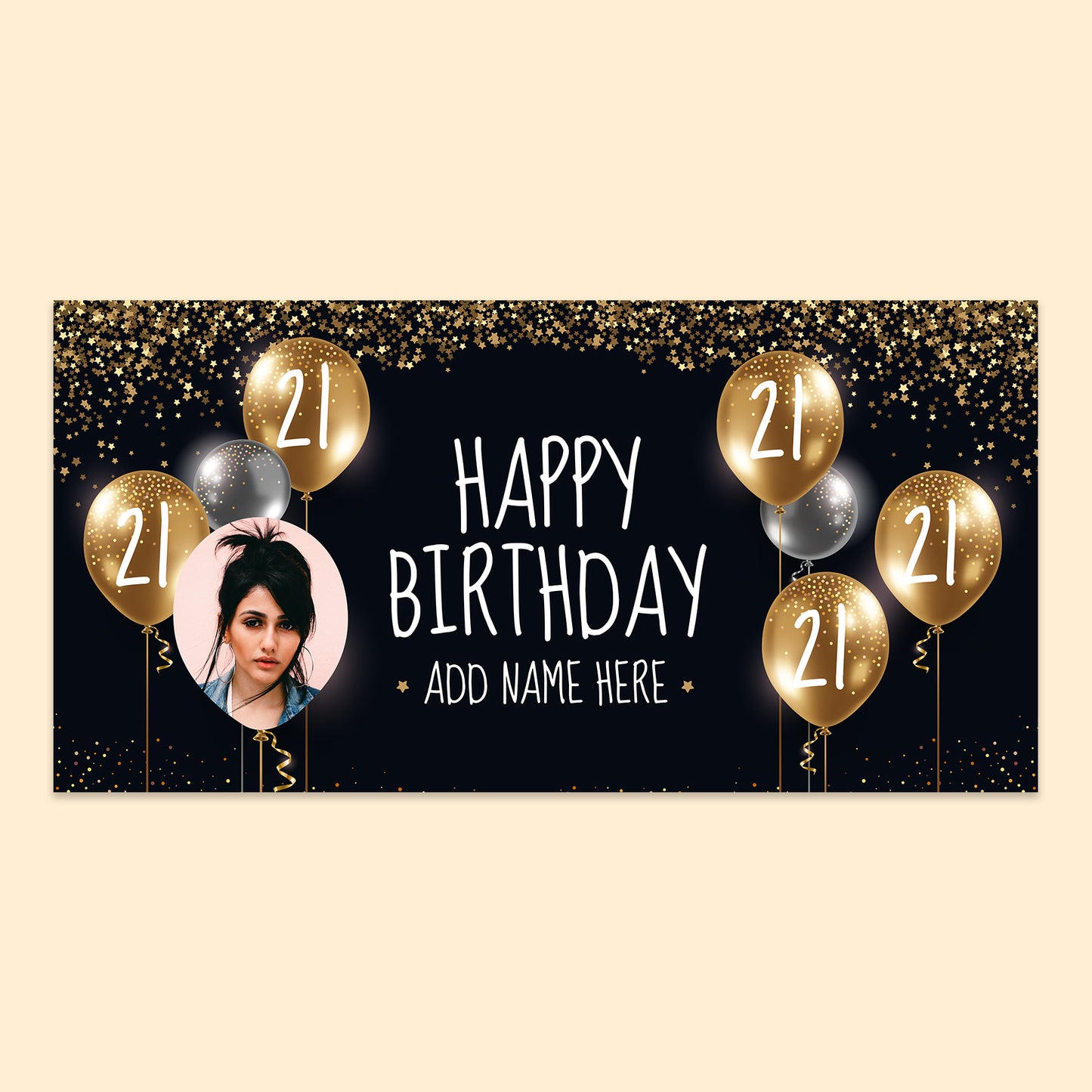 Happy 21st Birthday Banner 150cm x 75cm
