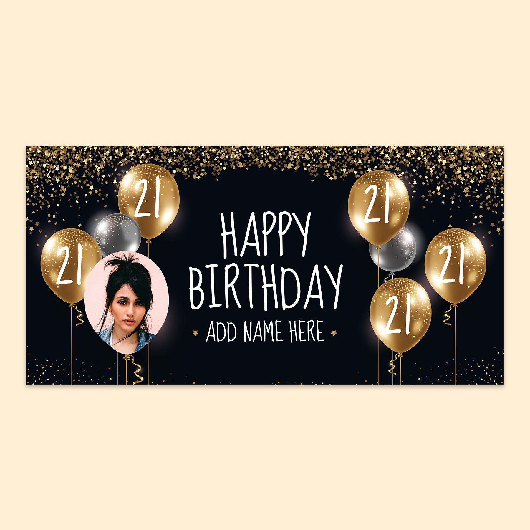 Happy 21st Birthday Banner 150cm x 75cm