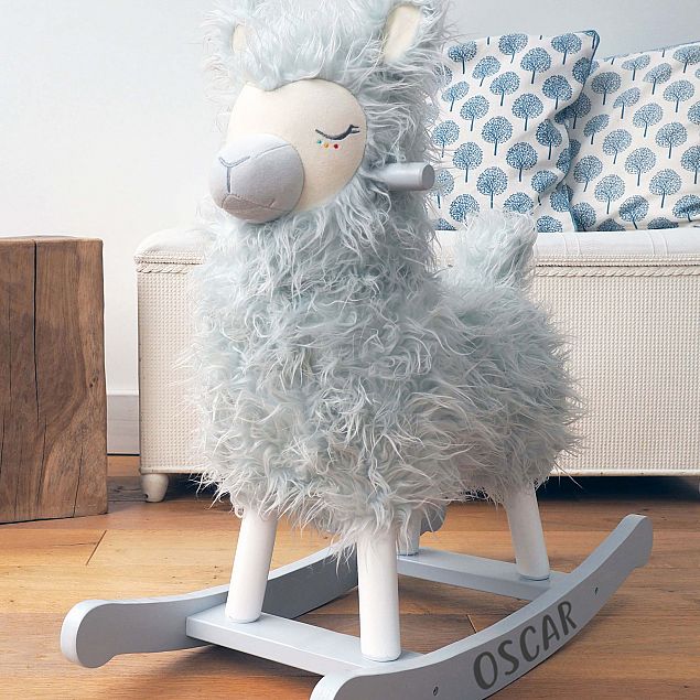 Personalised Rio Llama Rocking Horse (9 Months+) - Little Bird Told Me