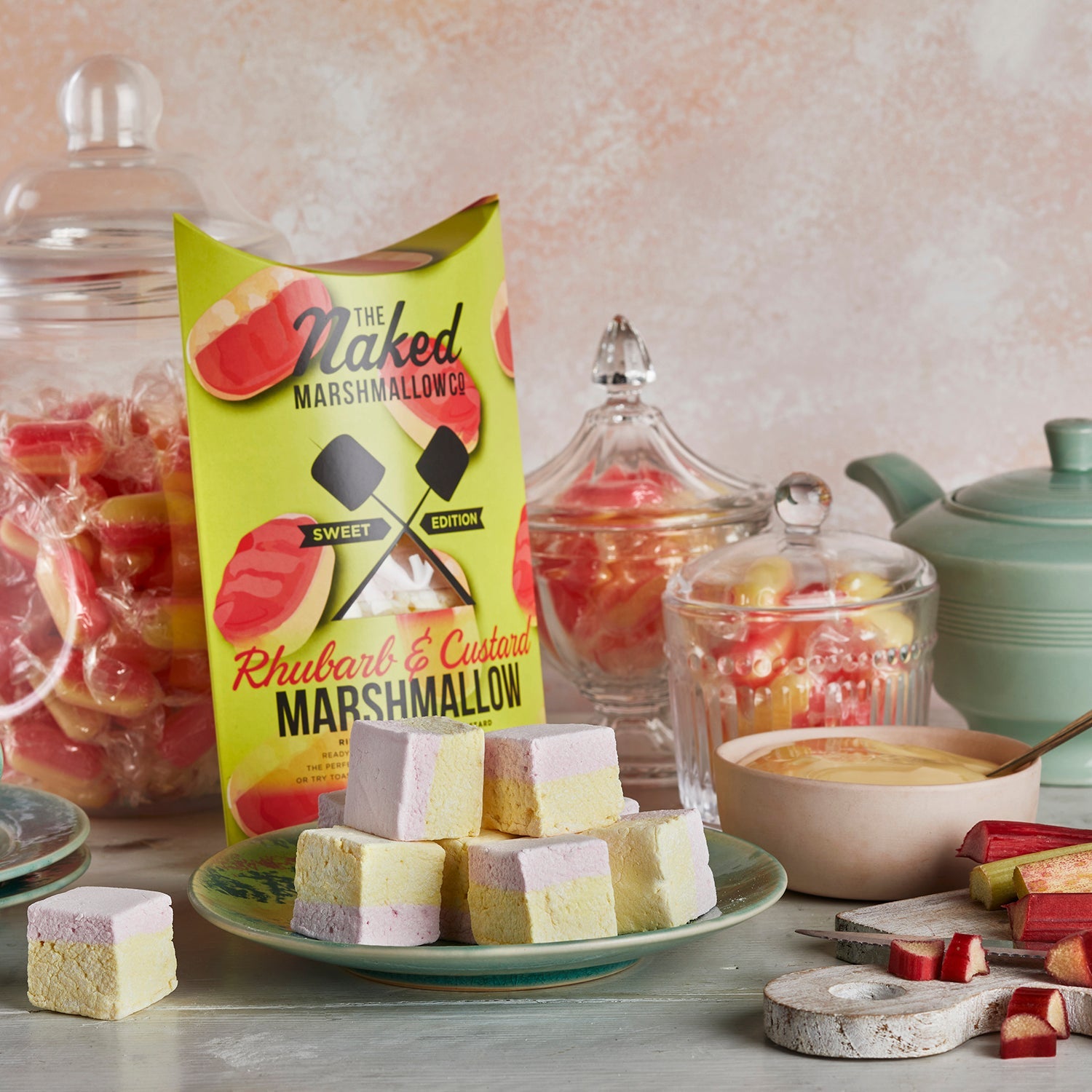 Rhubarb & Custard Gourmet Marshmallows