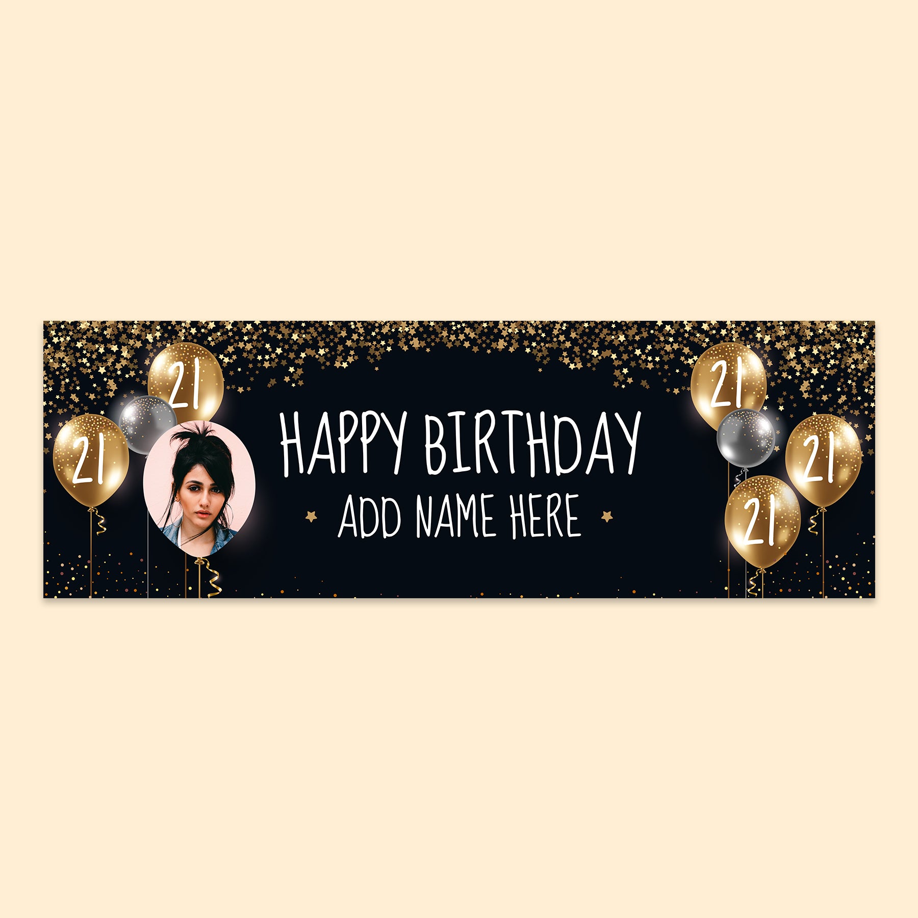 Happy 21st Birthday Banner 140cm x 45cm