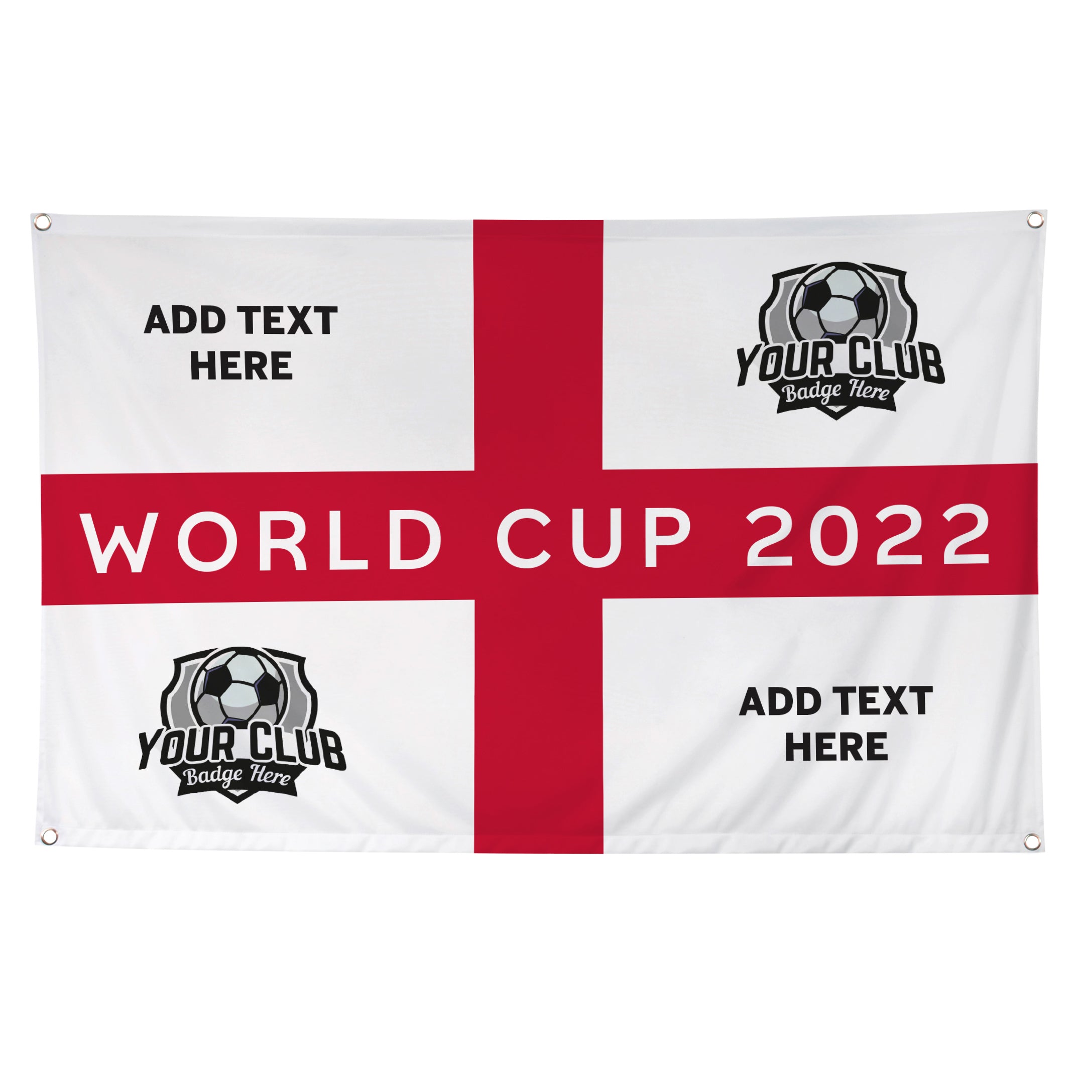 Personalised World Cup 2022 England Flag - L