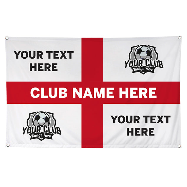 Personalised Photo Upload England Football Flag