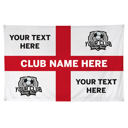 Personalised Photo Upload England Football Flag