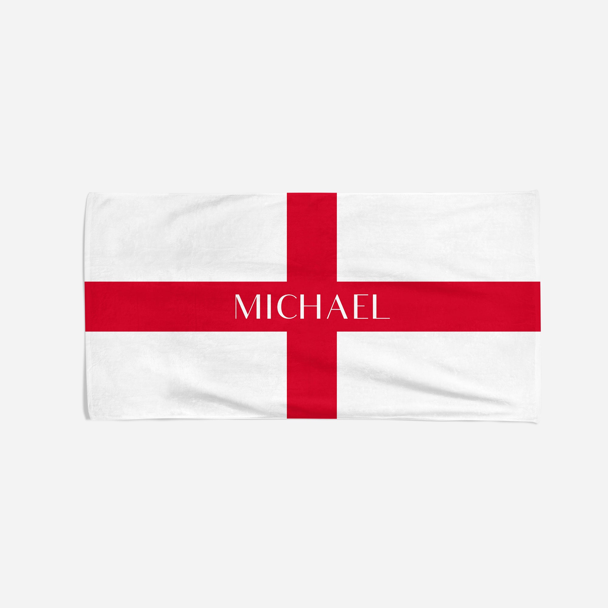 Personalised England Beach Towel - Medium