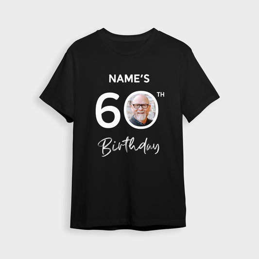 Photo Upload T-Shirt 60th Birthday