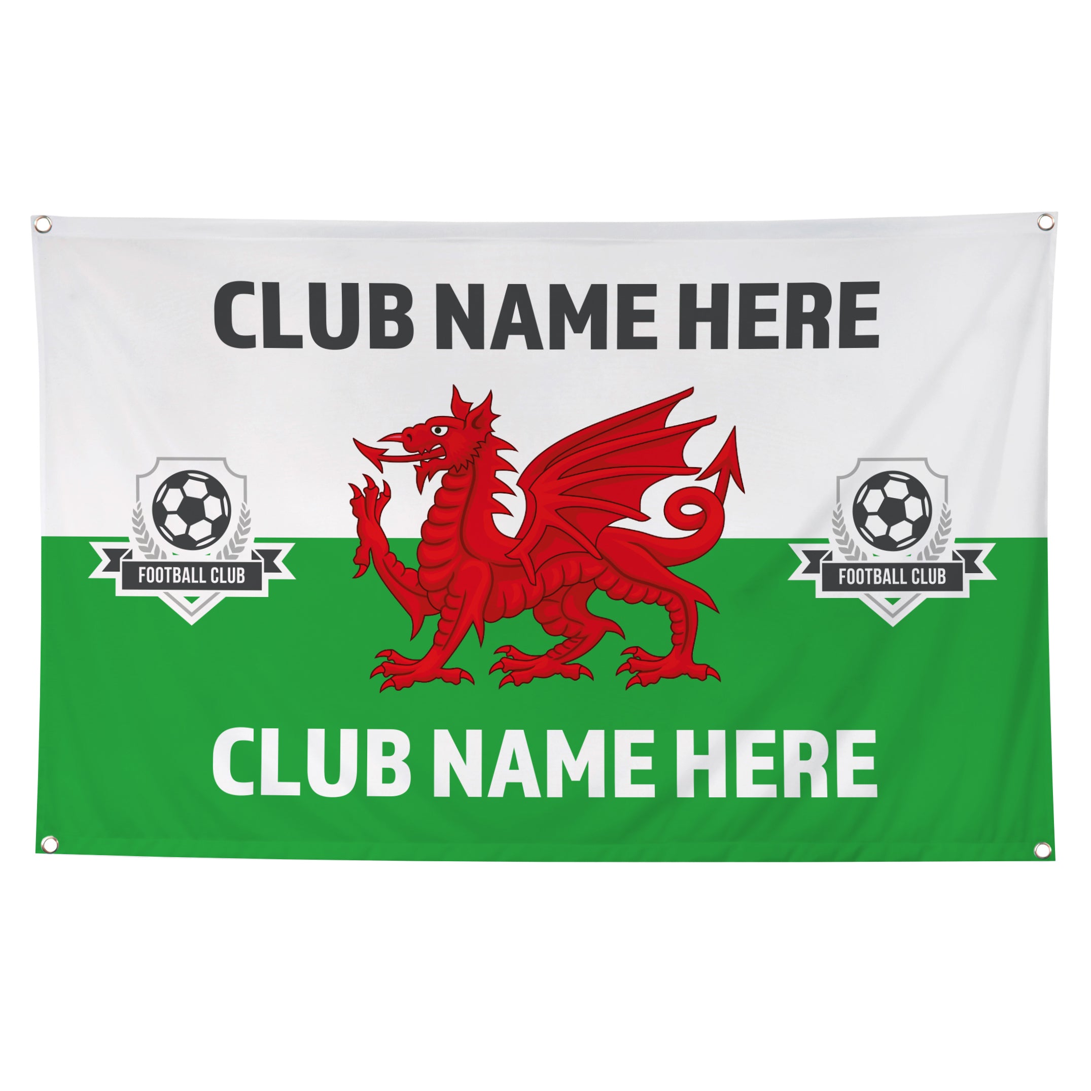 Personalised Wales Football Flag