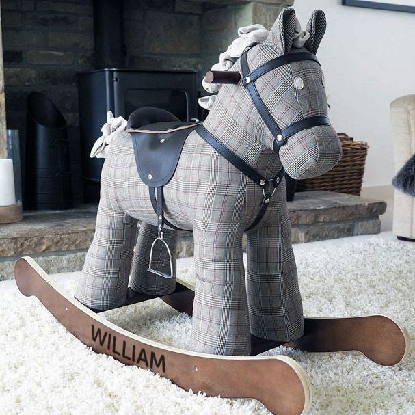 Personalised wooden hot sale rocking horse