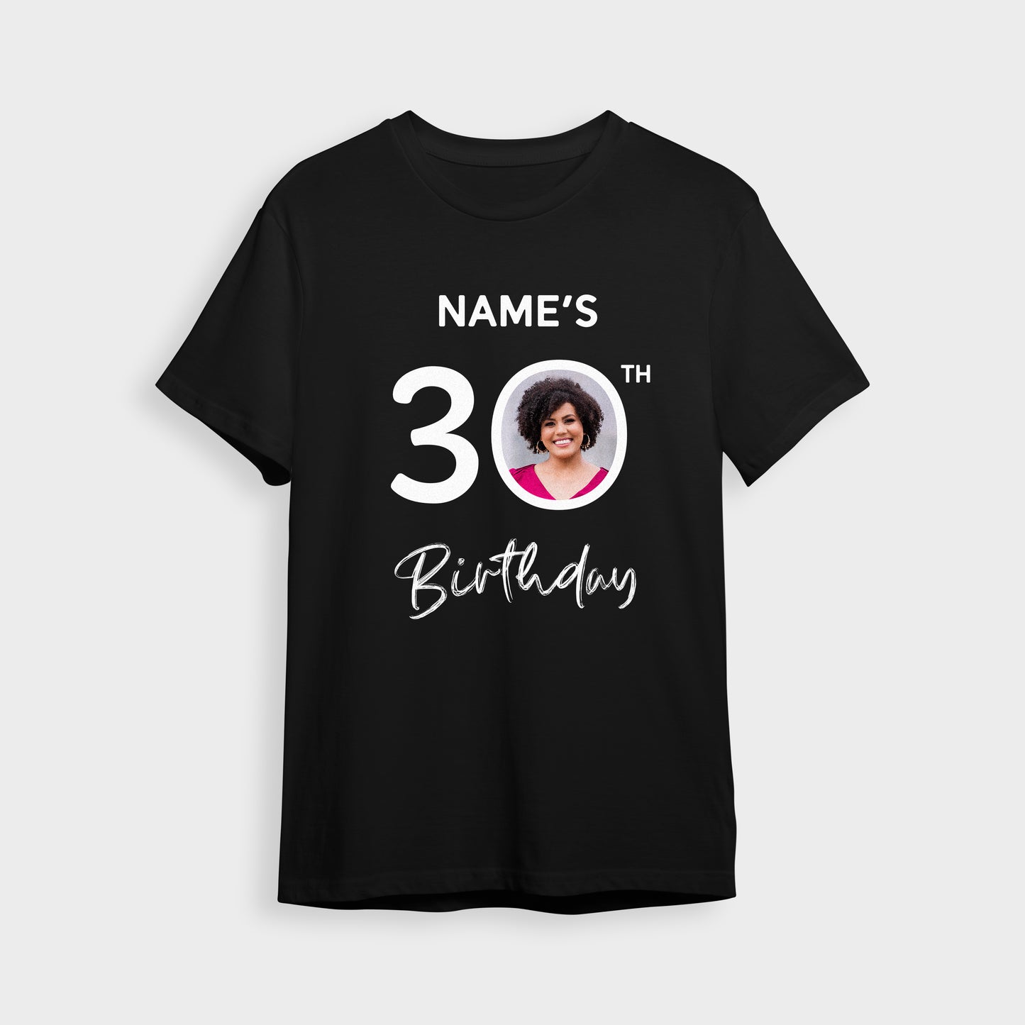 Photo Upload T-Shirt 30th Birthday