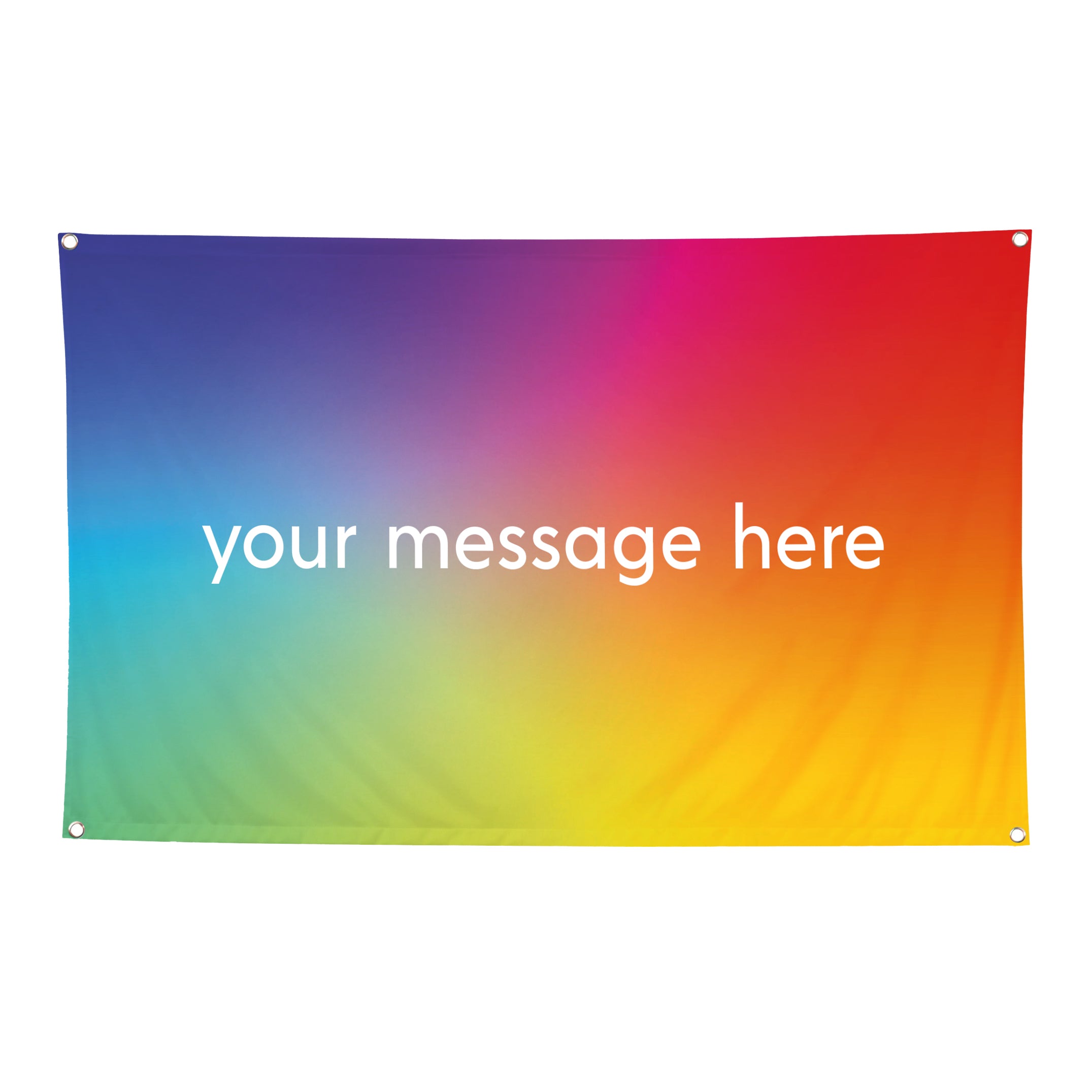 Personalised Pride Flag - Rainbow Gradient