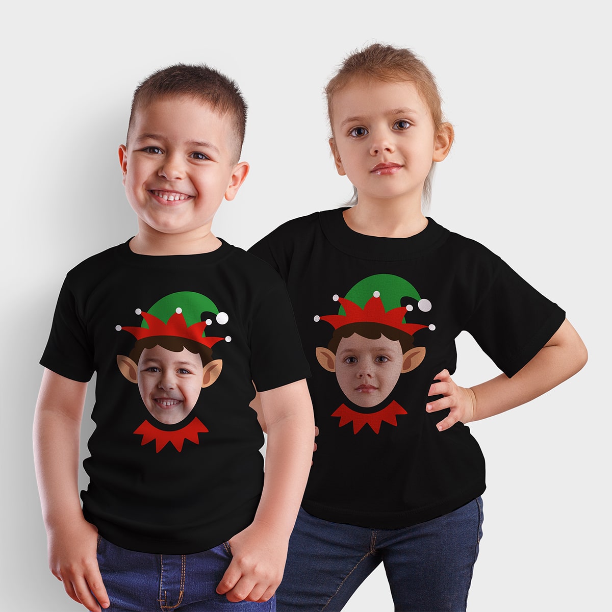 Kids Photo Upload T-Shirt Elf