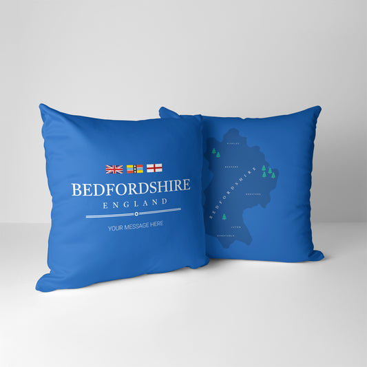 Personalised County Cushion - Bedfordshire