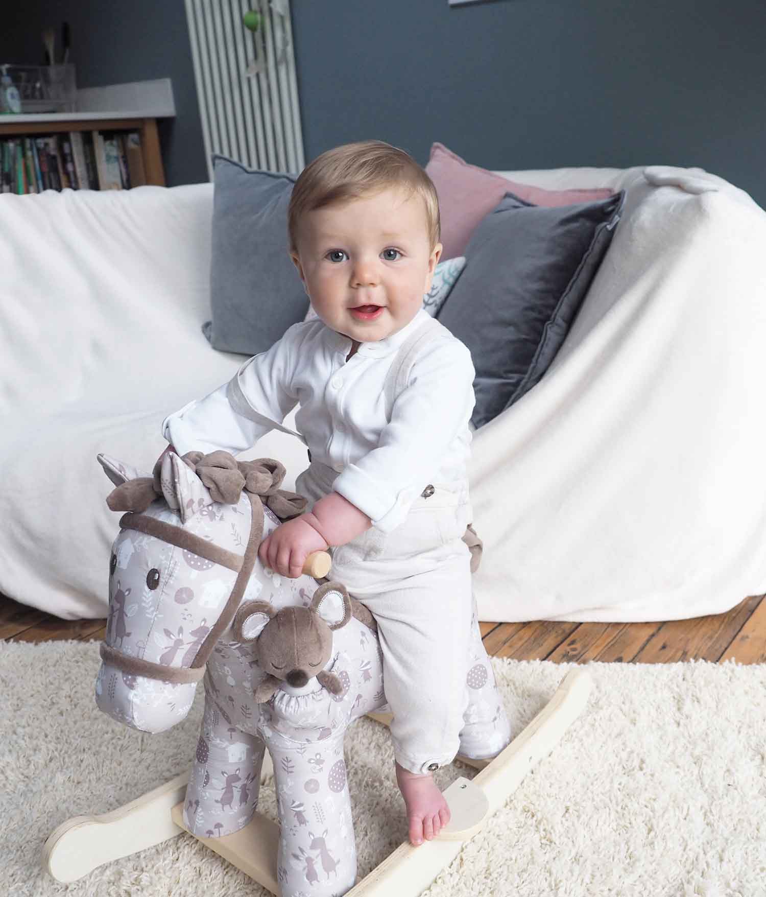 Personalised Biscuit & Skip Rocking Horse (9 Months+) - Little Bird Told Me