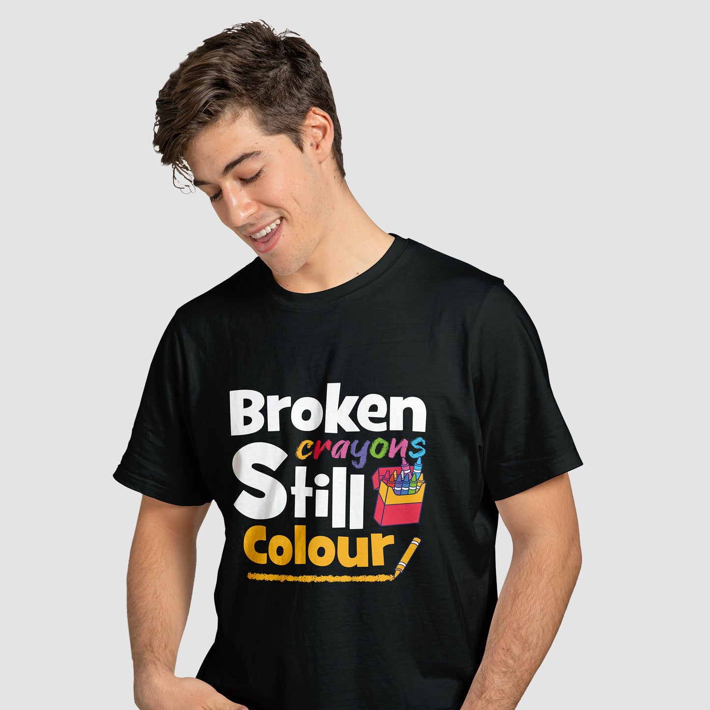 Broken Crayons Still Colour - T-Shirt