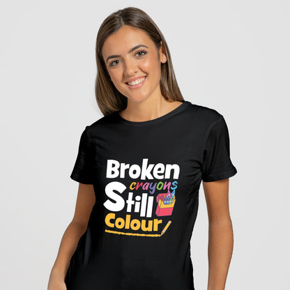 Broken Crayons Still Colour - T-Shirt