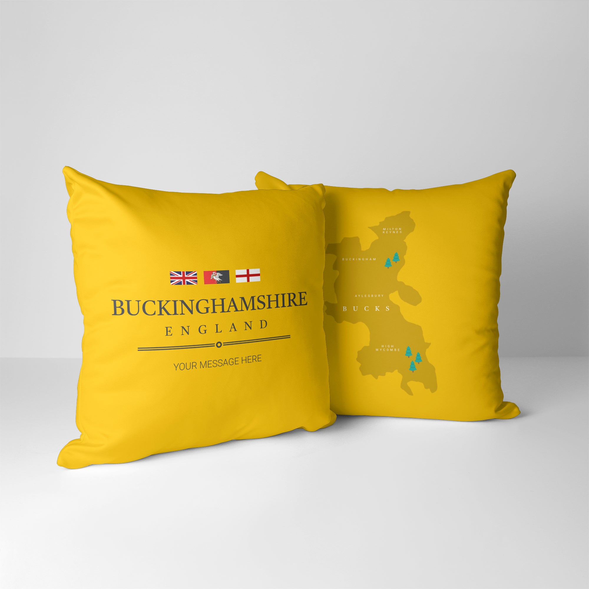 Personalised County Cushion - Buckinghamshire