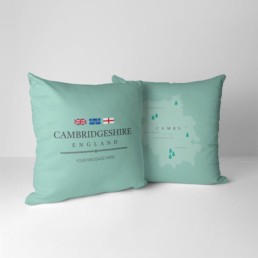 Personalised County Cushion - Cambridgeshire