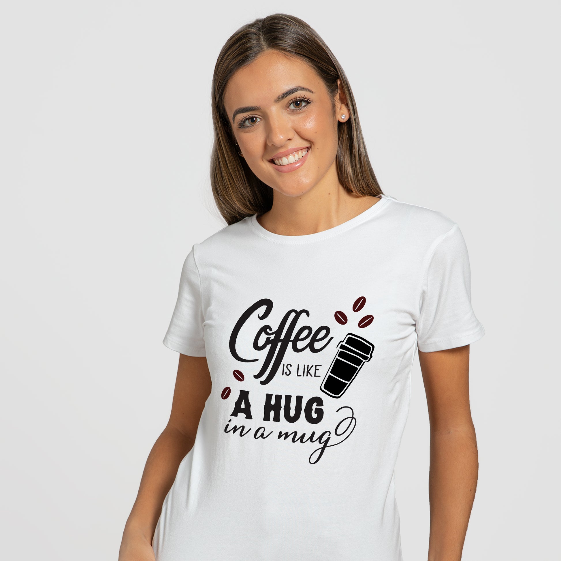 Coffee is Like a Hug - T-Shirt - Custom Gifts 