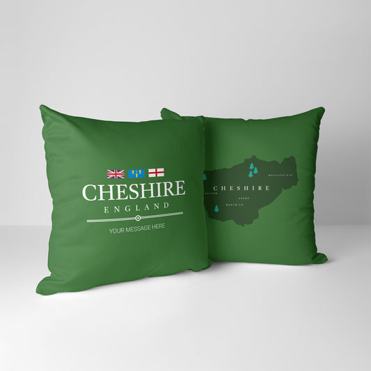 Personalised County Cushion - Cheshire