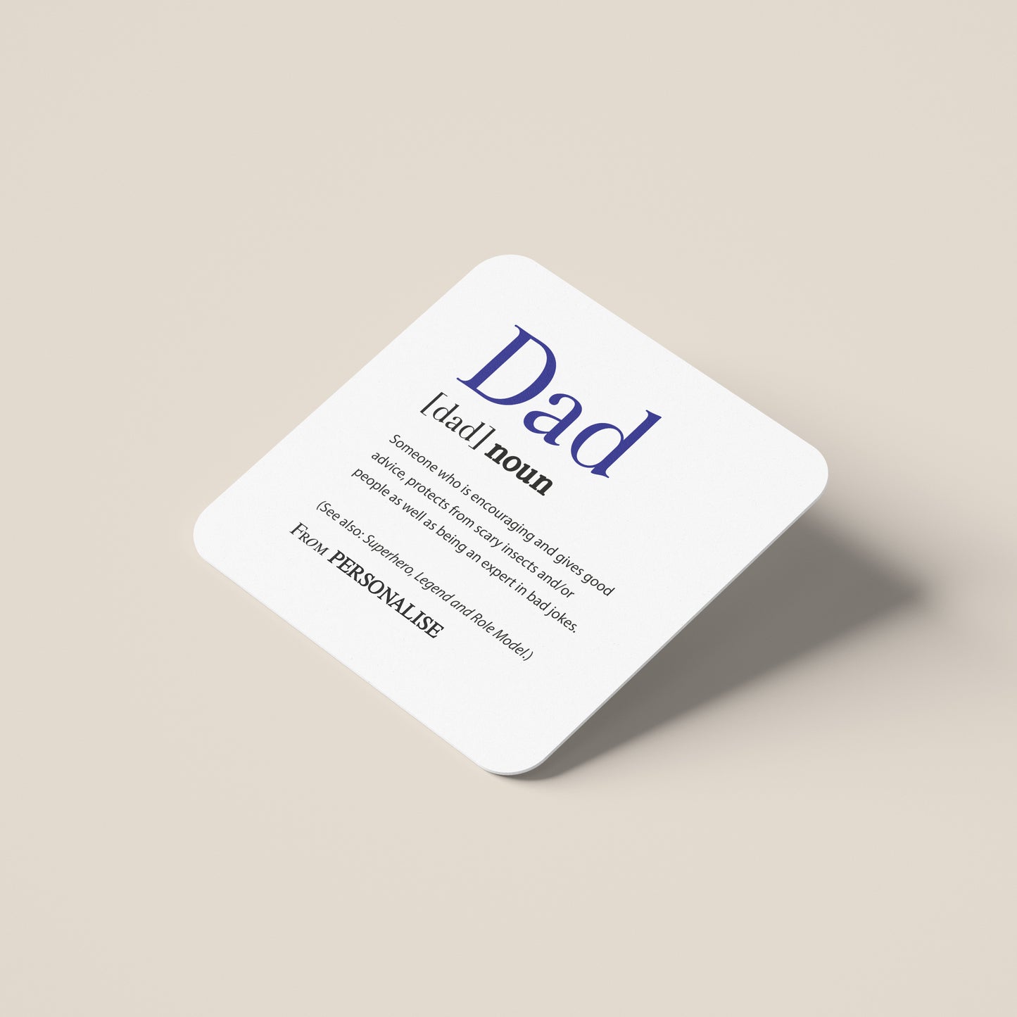 Personalised Coaster - Dad Definition