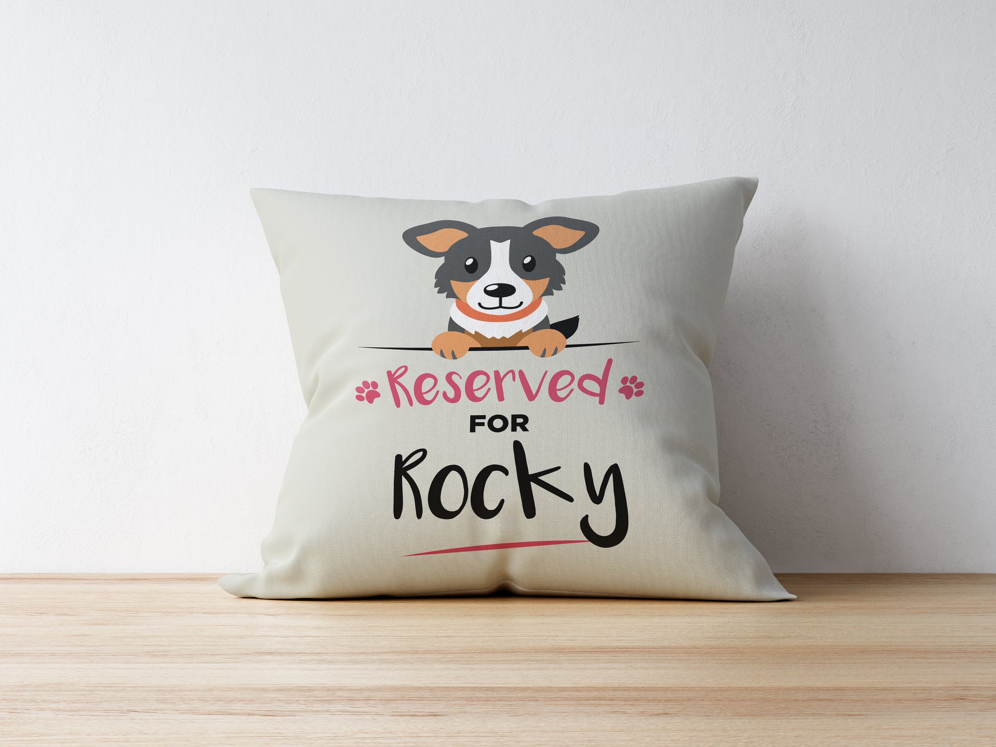 Personalised Dog Cushion - Australian Shepherd