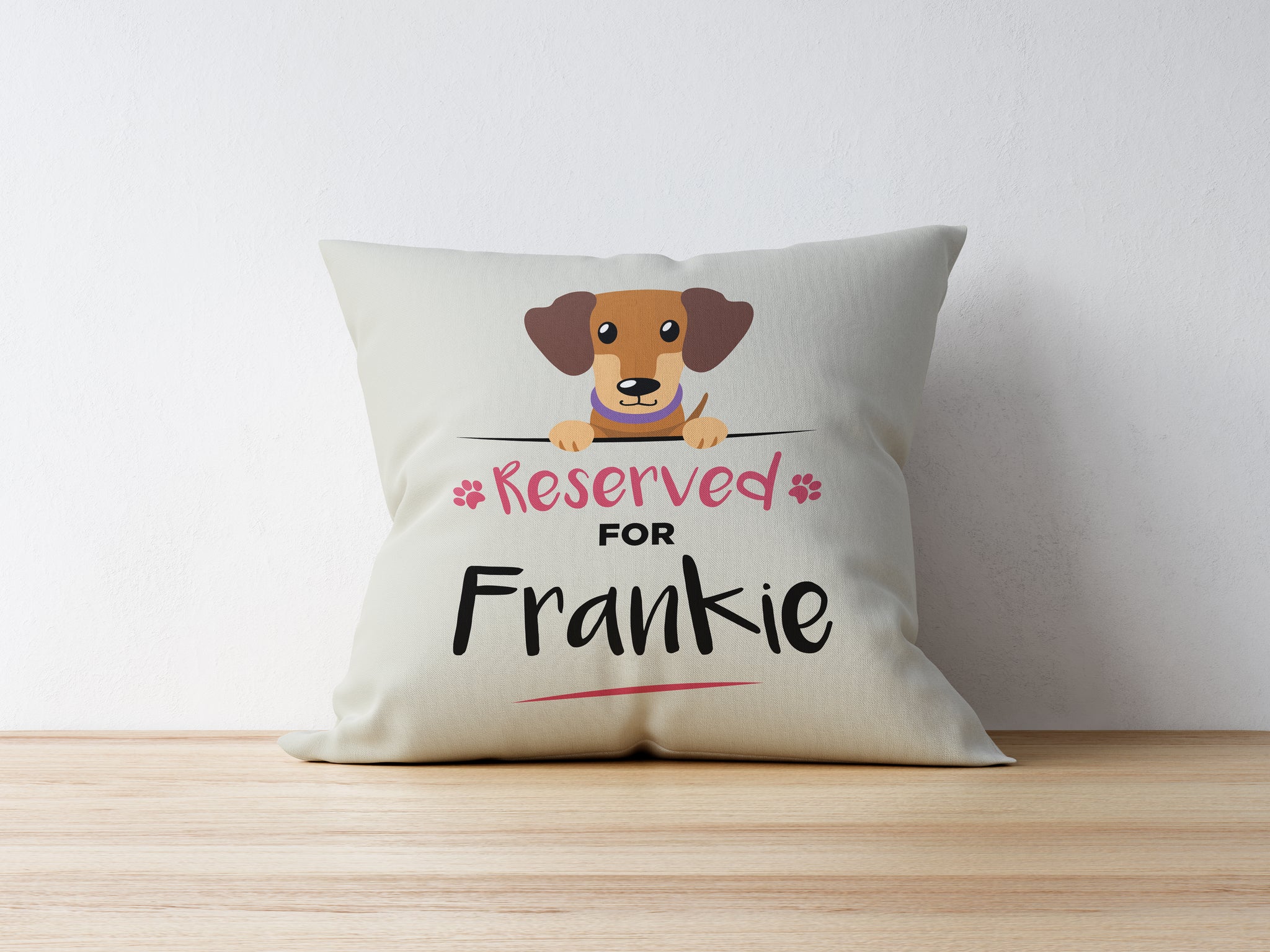 Personalised Dog Cushion - Dachshund