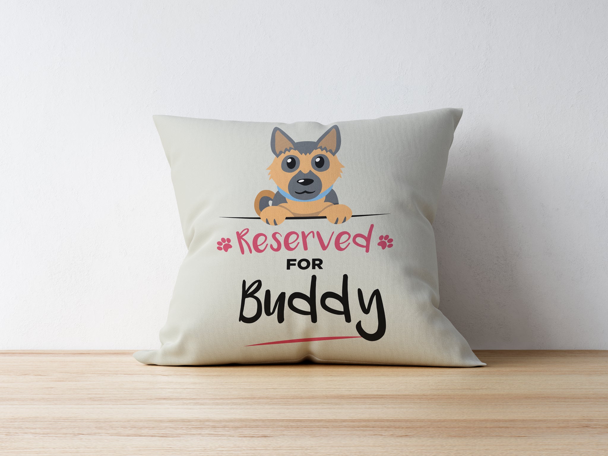 Personalised Dog Cushion - German Shepherd
