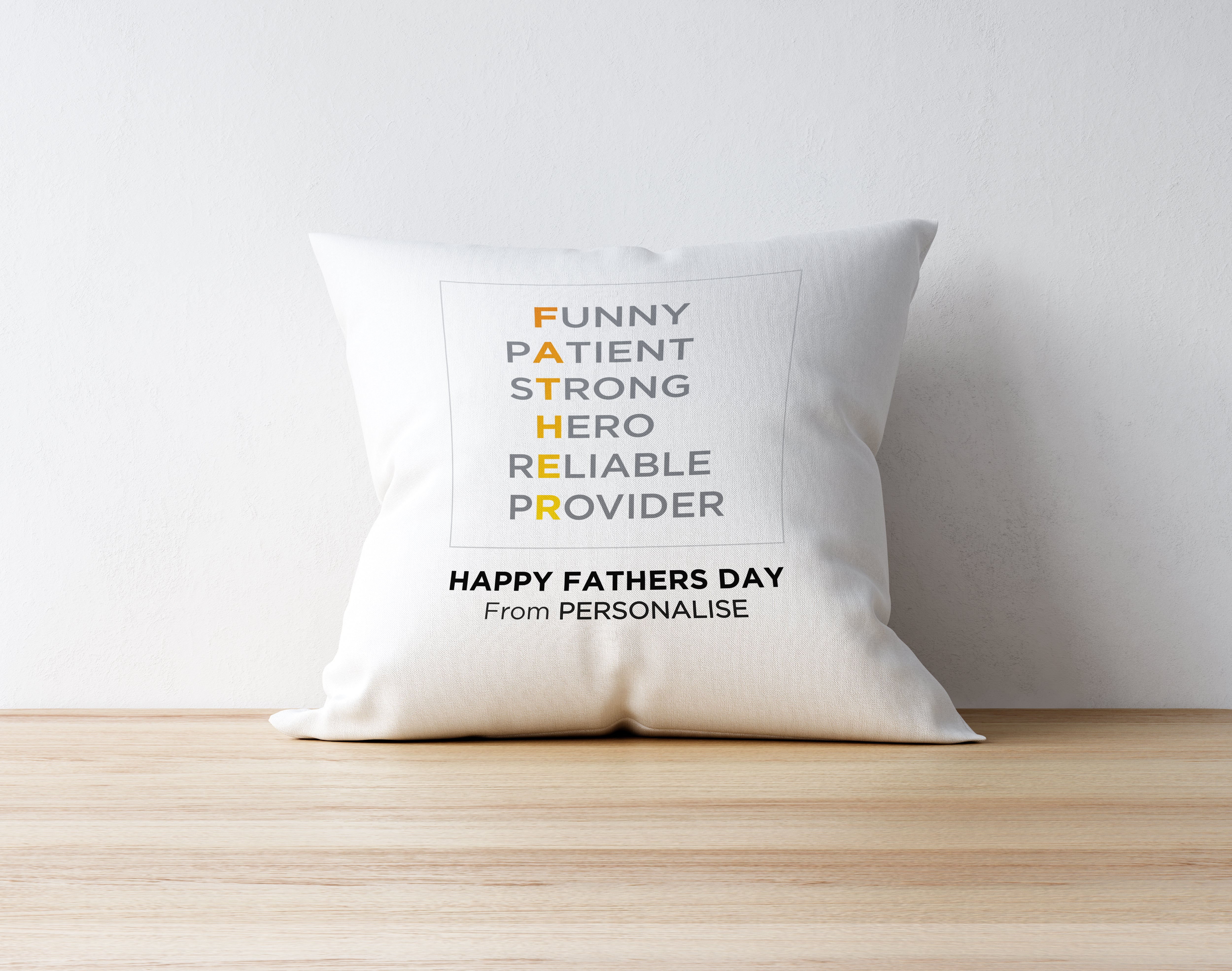 Personalised Fathers Day Cushion - Scrabble