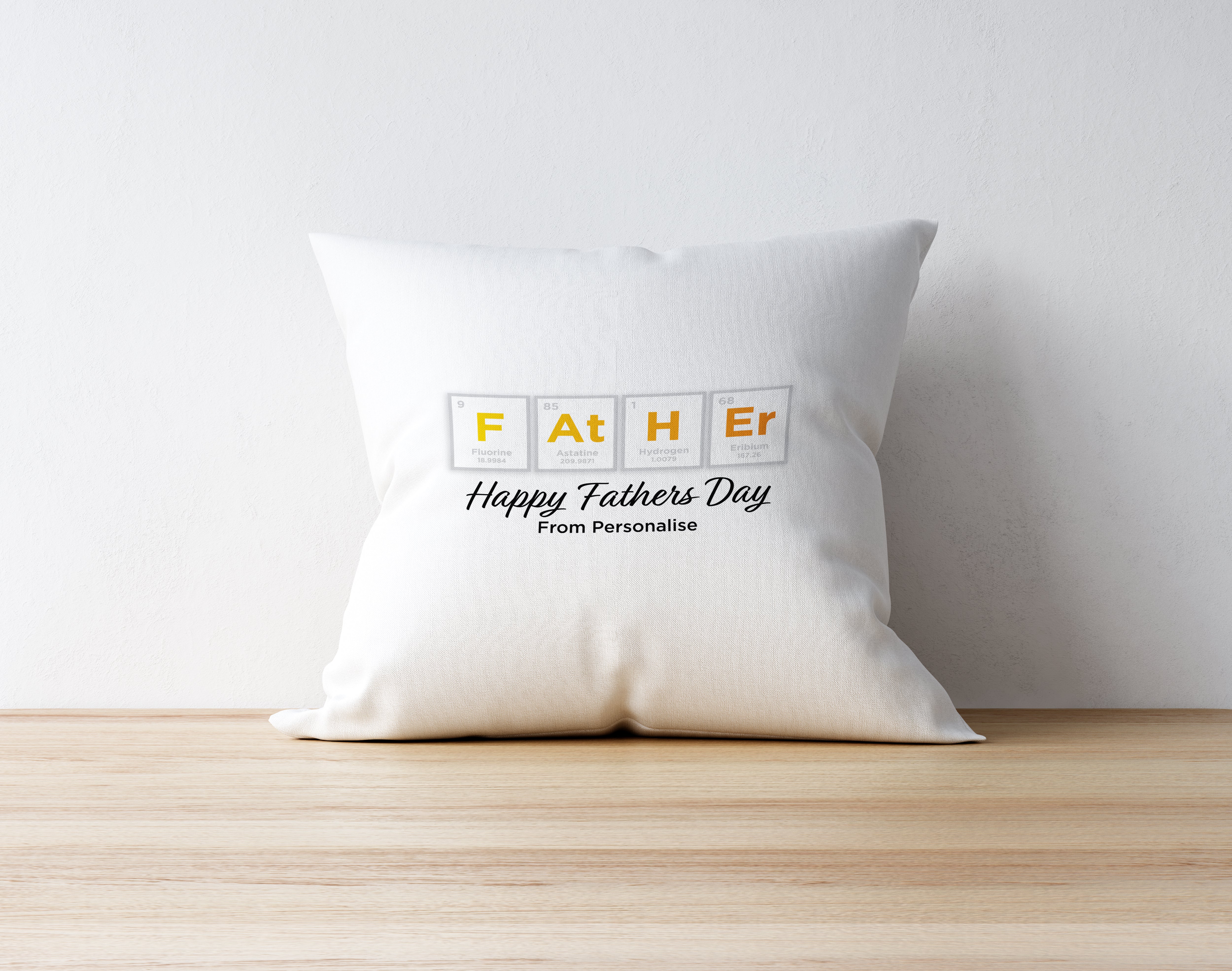 Personalised Fathers Day Cushion - Periodic Table