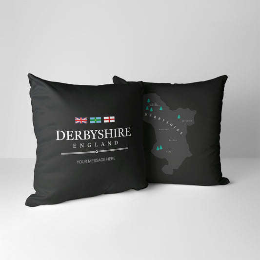 Personalised County Cushion - Derbyshire
