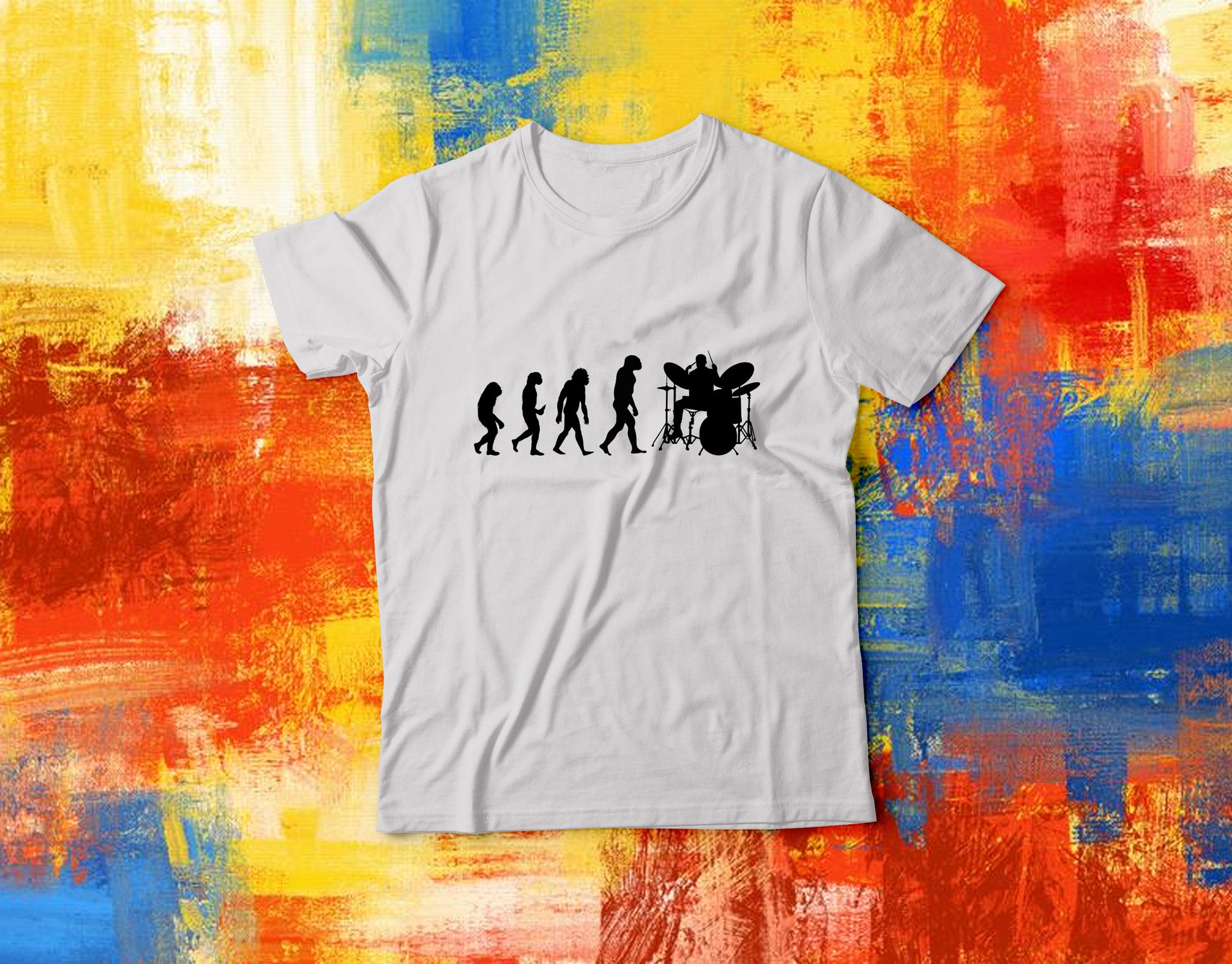 Drummer Evolution T-Shirt - Custom Gifts 