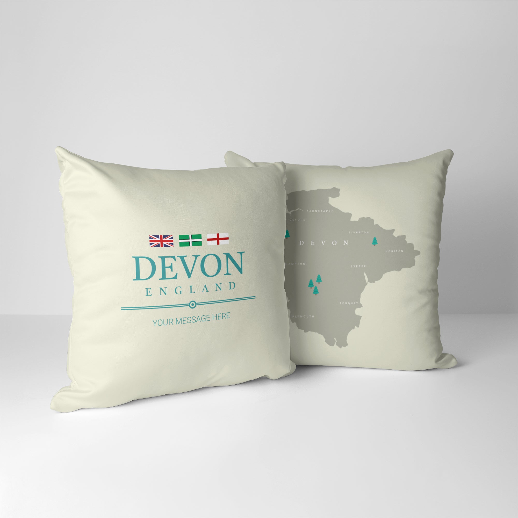 Personalised County Cushion - Devon