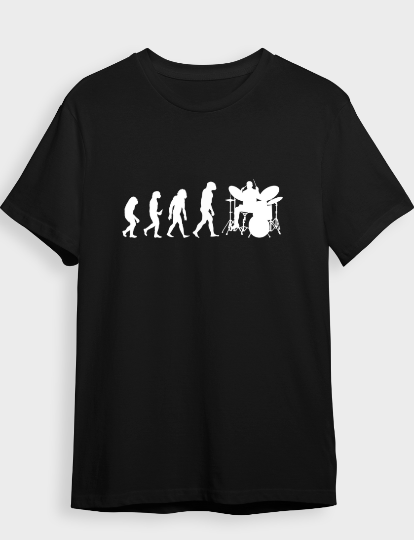 Drummer Evolution T-Shirt - Black