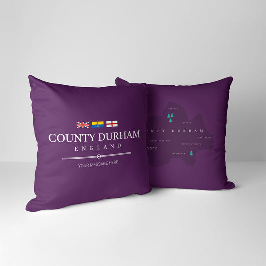 Personalised County Cushion - Durham