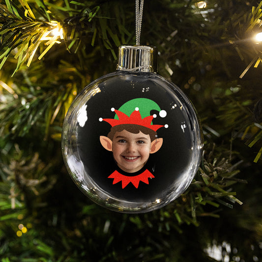 Photo Upload Bauble - Elf