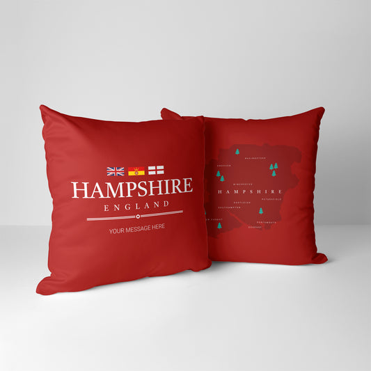 Personalised County Cushion - Hampshire