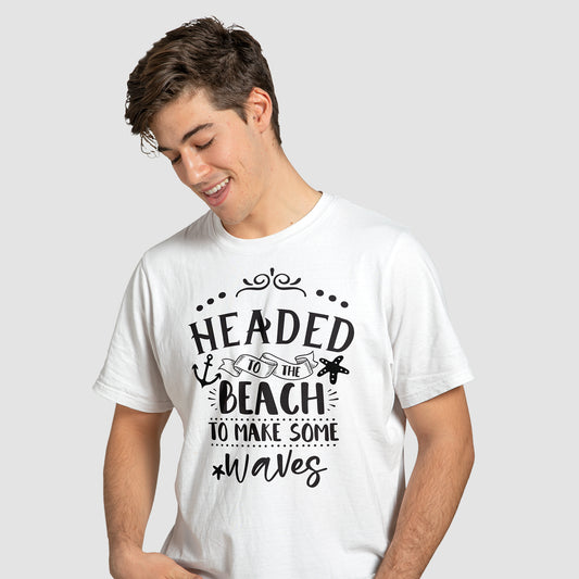 Headed To The Beach - T-Shirt - Custom Gifts 