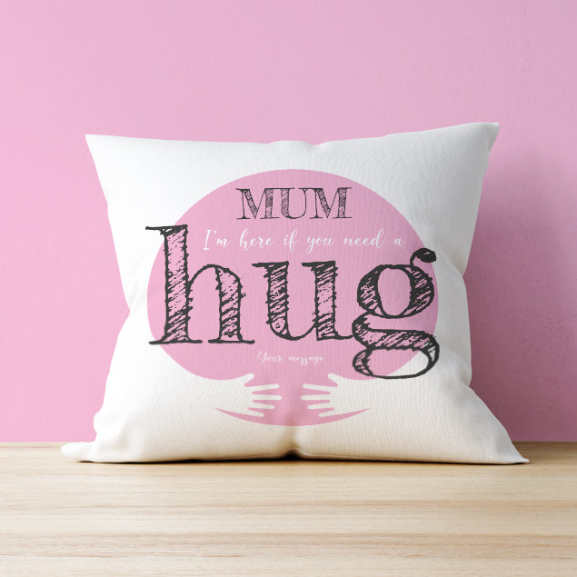 Personalised Cushion - Hug Mum