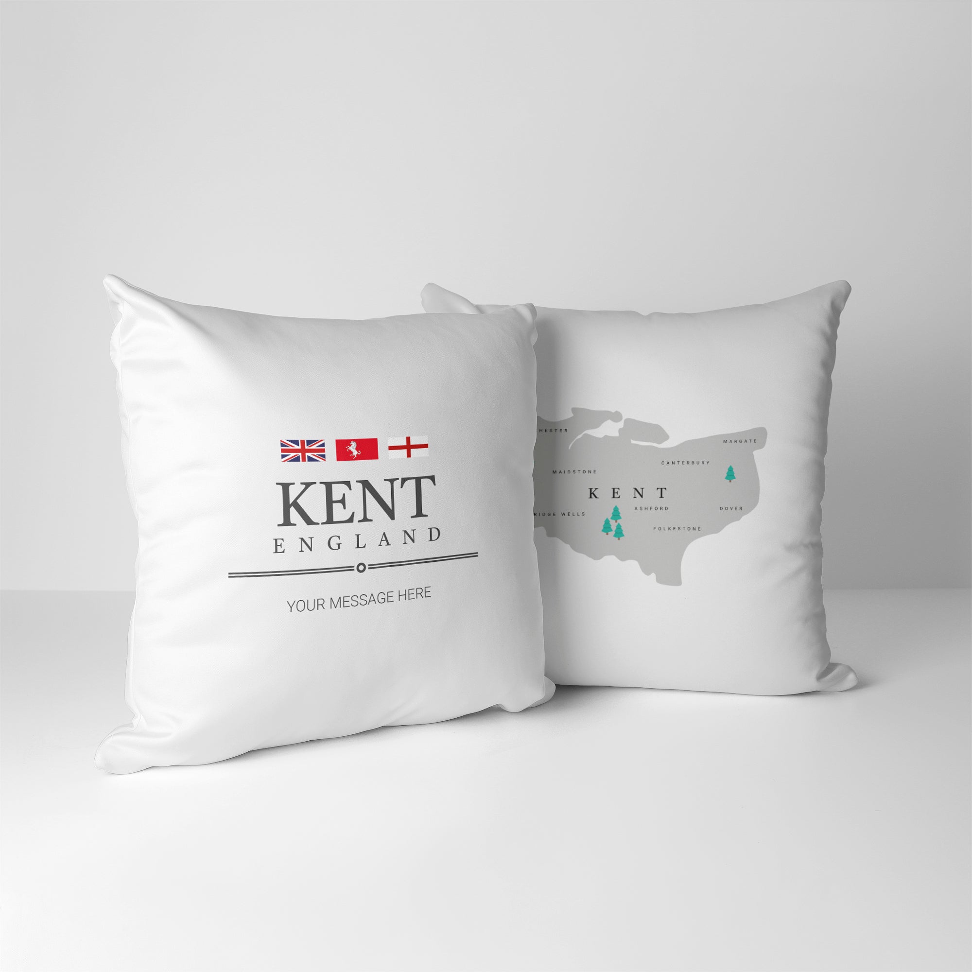 Personalised County Cushion - Kent