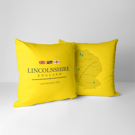 Personalised County Cushion - Lincolnshire