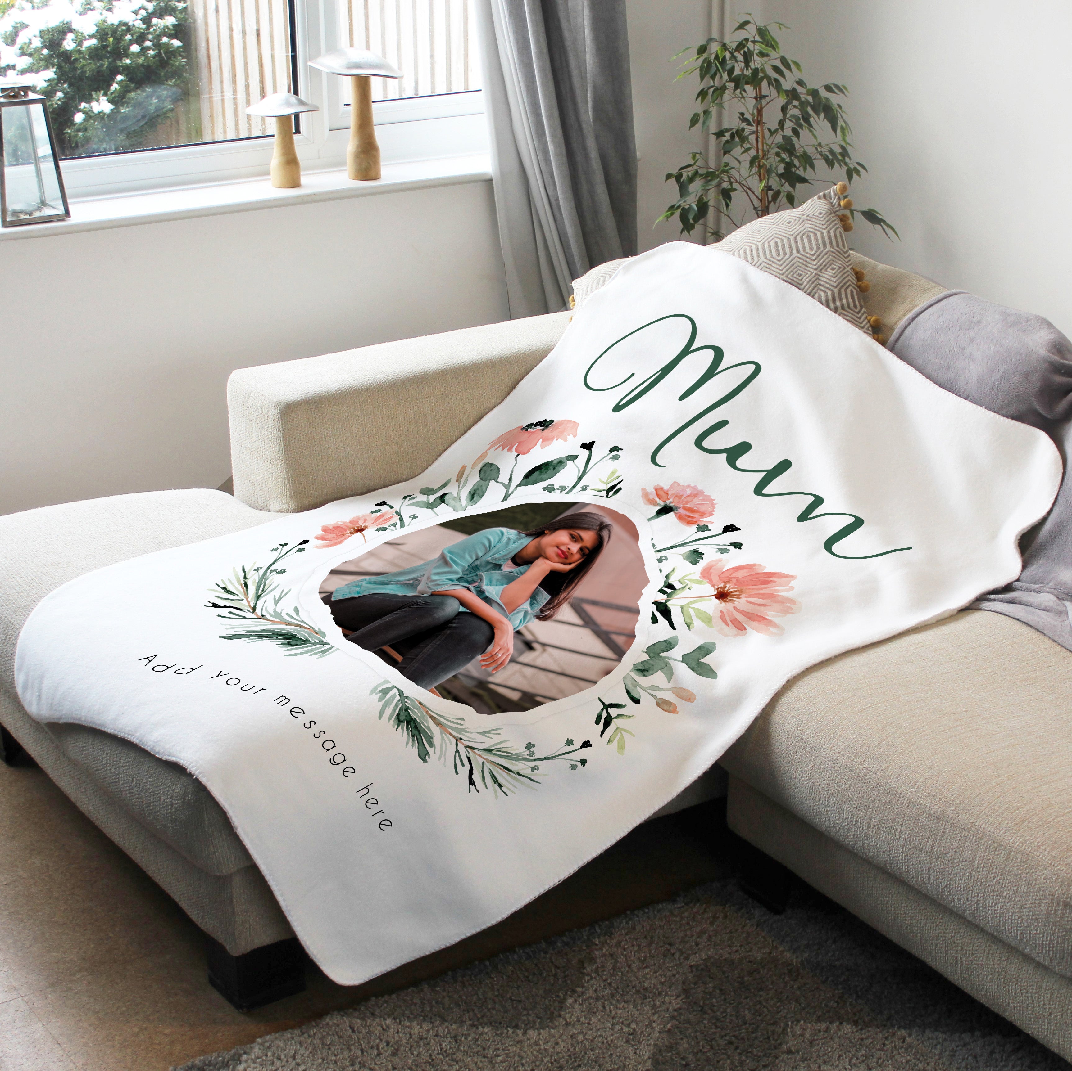 Personalised Photo Blanket - Happy Mothers Day