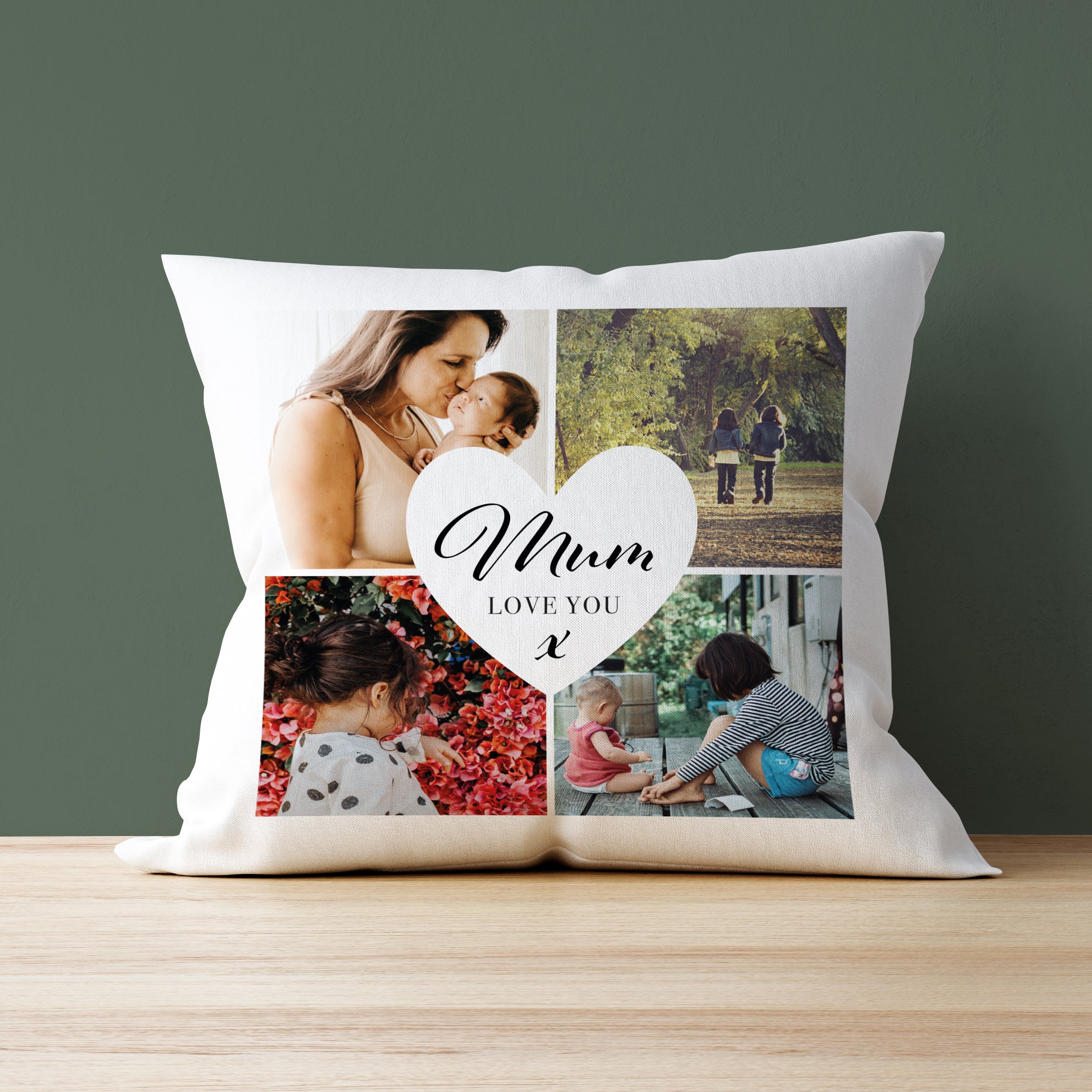 Mum Love You Photo Upload Cushion