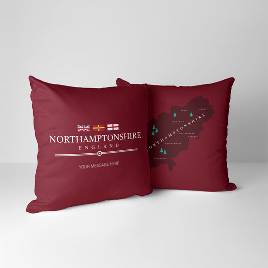 Personalised County Cushion - Northamptonshire