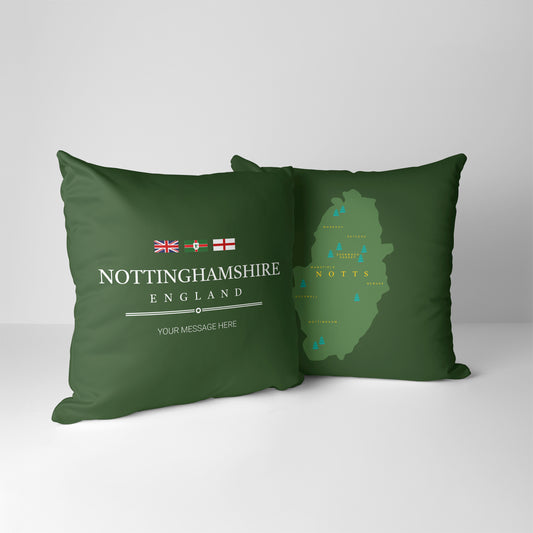 Personalised County Cushion - Nottinghamshire