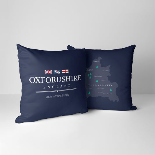 Personalised County Cushion - Oxfordshire