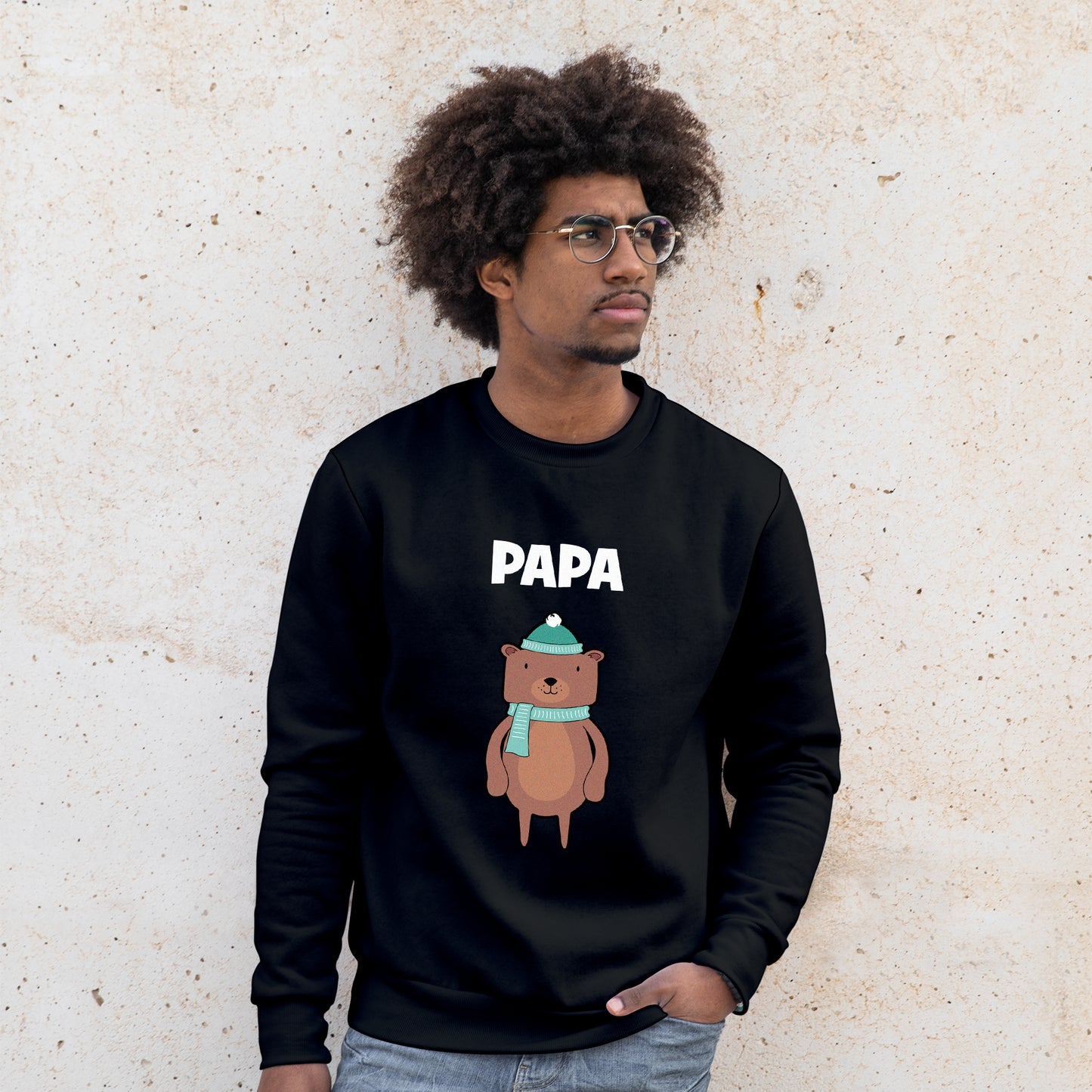 Papa Bear - Sweatshirt - Custom Gifts 