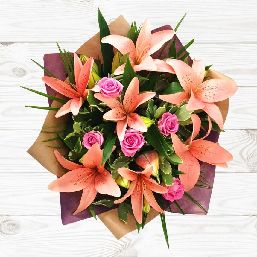 Pink Blush Hand-Tied