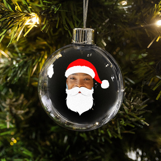 Photo Upload Bauble - Santa