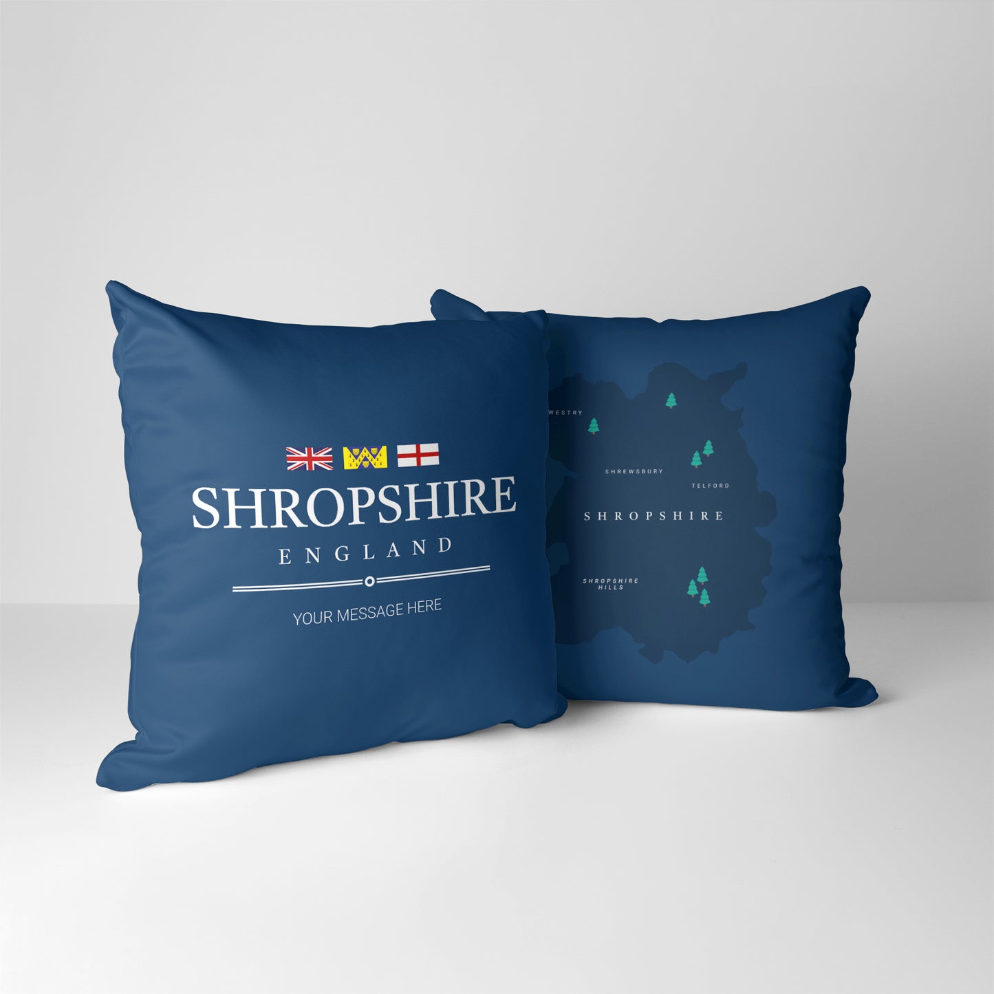 Personalised County Cushion - Shropshire